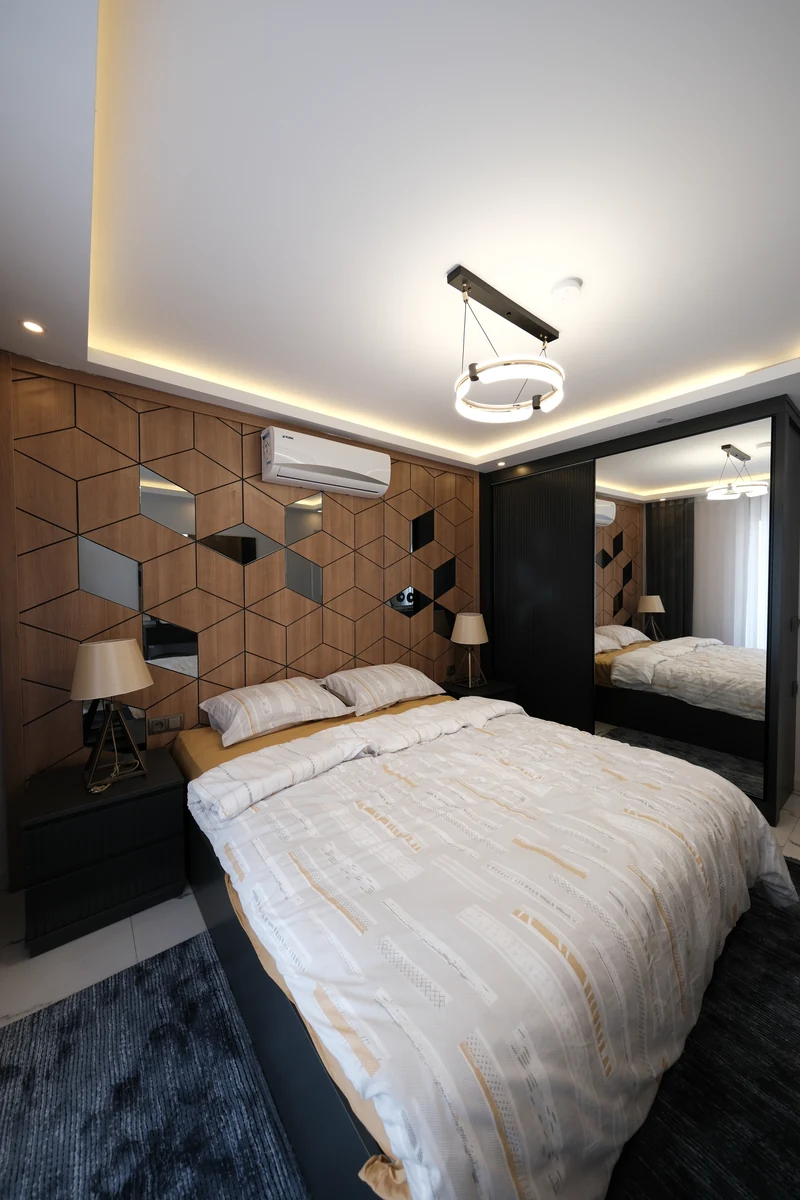 Original client photograph of the Casa Hills apartment bedroom